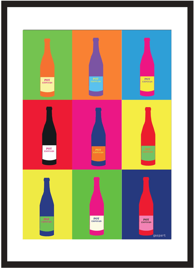 42-Pot Lyonnais façon Warhol